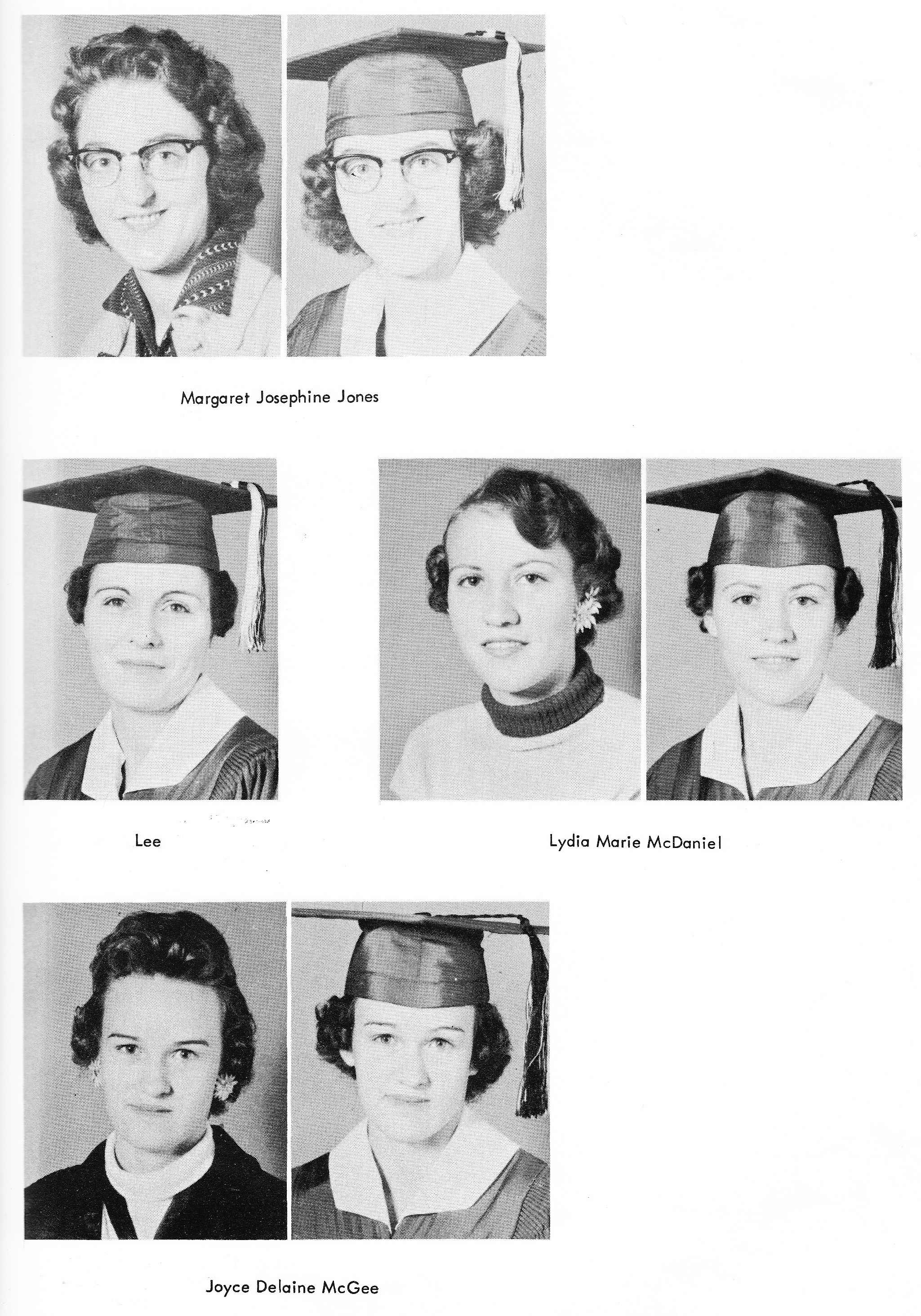 Pages of the 1958 Alvord TX School Yearbook